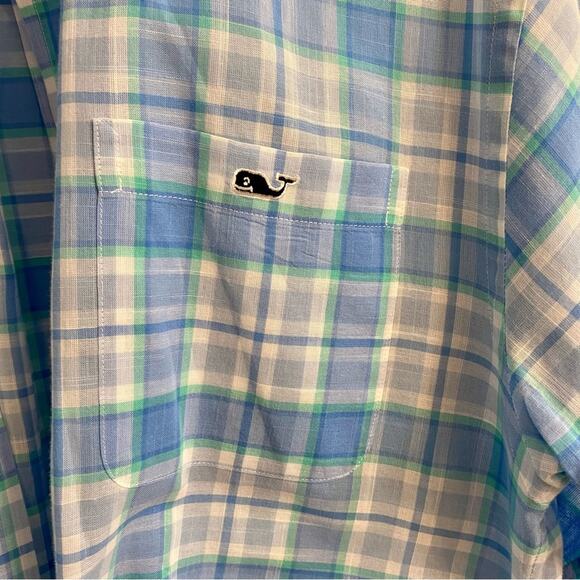 Vineyard Vines Plaid Long Sleeve Button Down 100% Cotton Tucker Shirt Mens Small - Picture 4 of 16